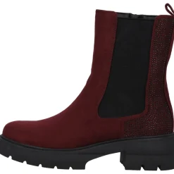 Palado Jynna by Sila Sahin, Chelsea Boots, Damen, Bordeaux Samt