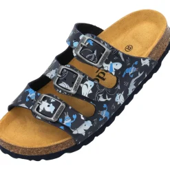 Palado Kids Capri B Print, Pantoletten, Kinder, Dunkelblau Sharks