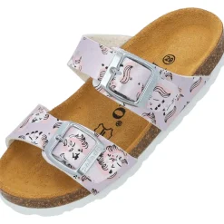Palado Kids Samos G Print, Pantoletten, Kinder, Hellrosa Metallic Unicorn
