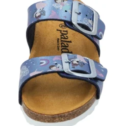Palado Kids Samos G Print, Pantoletten, Kinder, Blau Metallic Fairy