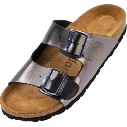 Palado Korfu Metallic, Pantoletten, Damen, Anthrazit