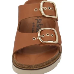 Palado Korfu Niete by Sila Sahin, Plateau-Pantoletten, Damen, Braun