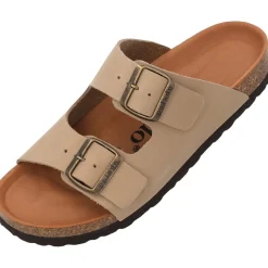 Palado Korfu Oiled Premium Leather, Pantoletten, Damen, Taupe/Braun