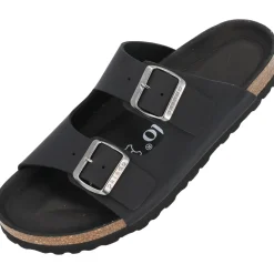 Palado Korfu Oiled Premium Leather, Pantoletten, Damen, Schwarz