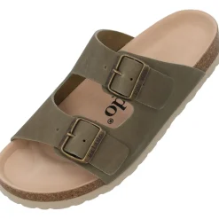 Palado Korfu Oiled Premium Leather, Pantoletten, Damen, Khaki