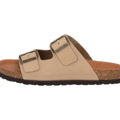 Palado Korfu Oiled Premium Leather, Pantoletten, Damen, Taupe/Braun