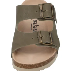 Palado Korfu Oiled Premium Leather, Pantoletten, Damen, Khaki
