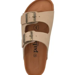 Palado Korfu Oiled Premium Leather, Pantoletten, Damen, Taupe/Braun