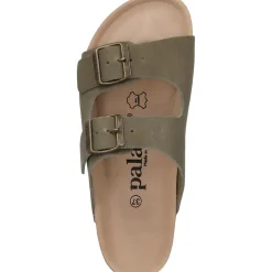 Palado Korfu Oiled Premium Leather, Pantoletten, Damen, Khaki