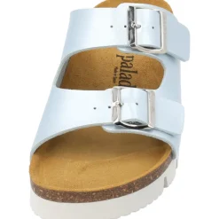 Palado Korfu PL Lack, Plateau-Pantoletten, Damen, Eisblau