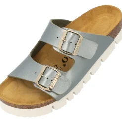 Palado Korfu PL Metallic, Plateau-Pantoletten, Damen, Olive