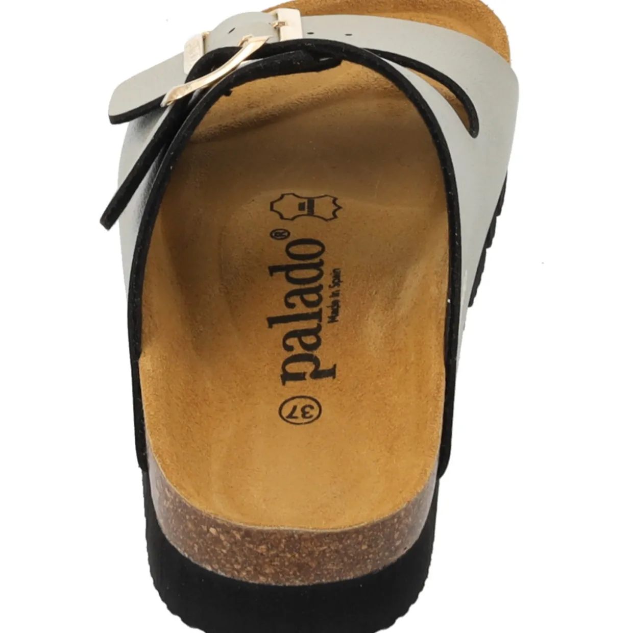 Palado Korfu PL Metallic, Plateau-Pantoletten, Damen, Gold/Schwarz