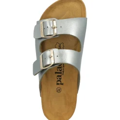 Palado Korfu PL Metallic, Plateau-Pantoletten, Damen, Olive