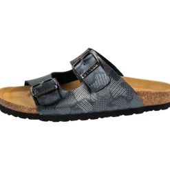 Palado Korfu Print, Pantoletten, Damen, Print Anthrazit