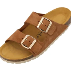 Palado Korfu Suede Premium Leather, Pantoletten, Damen, Braun