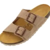 Palado Korfu Suede Premium Leather, Pantoletten, Damen, Beige/Kupfer