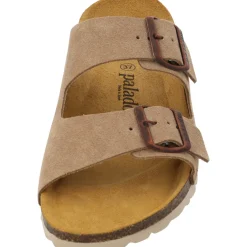 Palado Korfu Suede Premium Leather, Pantoletten, Damen, Beige/Kupfer