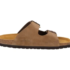 Palado Korfu Velours Premium Leather, Pantoletten, Damen, Hellbraun