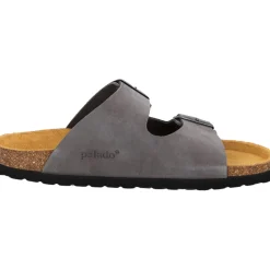 Palado Korfu Velours Premium Leather, Pantoletten, Damen, Grau