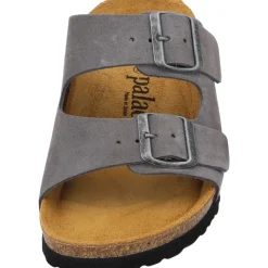 Palado Korfu Velours Premium Leather Herren, Pantoletten, Herren, Grau