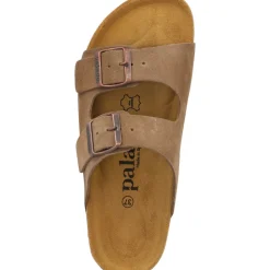 Palado Korfu Velours Premium Leather Herren, Pantoletten, Herren, Hellbraun