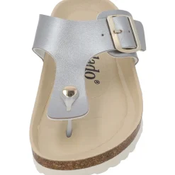 Palado Kos BEGS by Sila Sahin, Zehentrenner, Damen, Grau Metallic