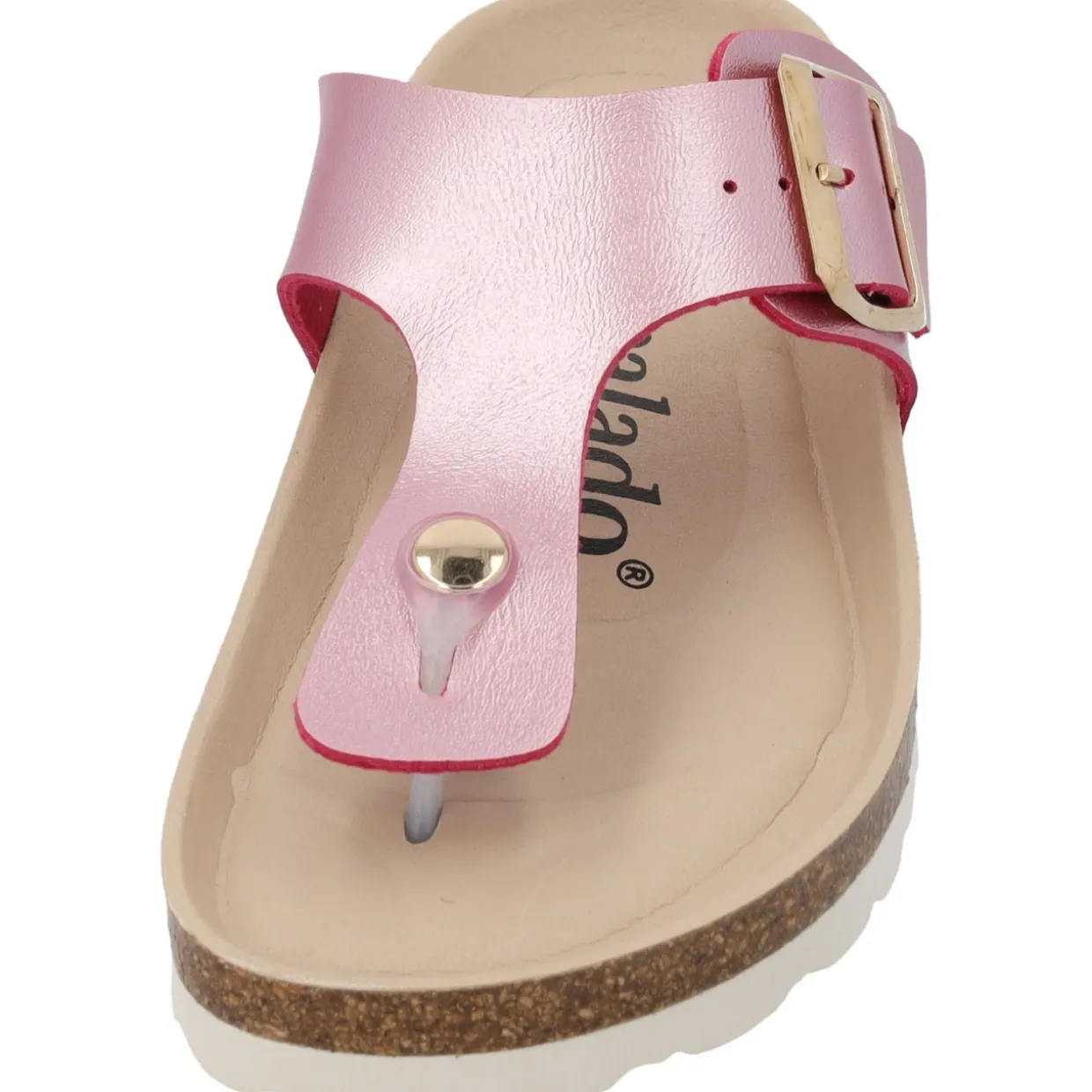 Palado Kos BEGS by Sila Sahin, Zehentrenner, Damen, Pink Metallic