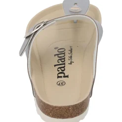 Palado Kos BEGS by Sila Sahin, Zehentrenner, Damen, Grau Metallic