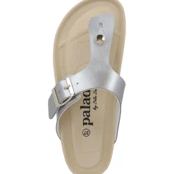 Palado Kos BEGS by Sila Sahin, Zehentrenner, Damen, Grau Metallic