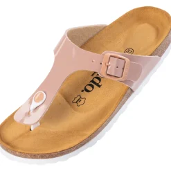 Palado Kos Lack, Zehentrenner, Damen, Rosa/Rosa