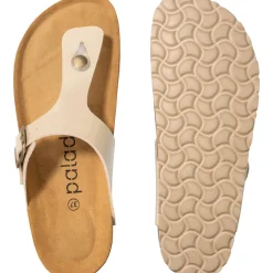 Palado Kos Lack, Zehentrenner, Damen, Cream