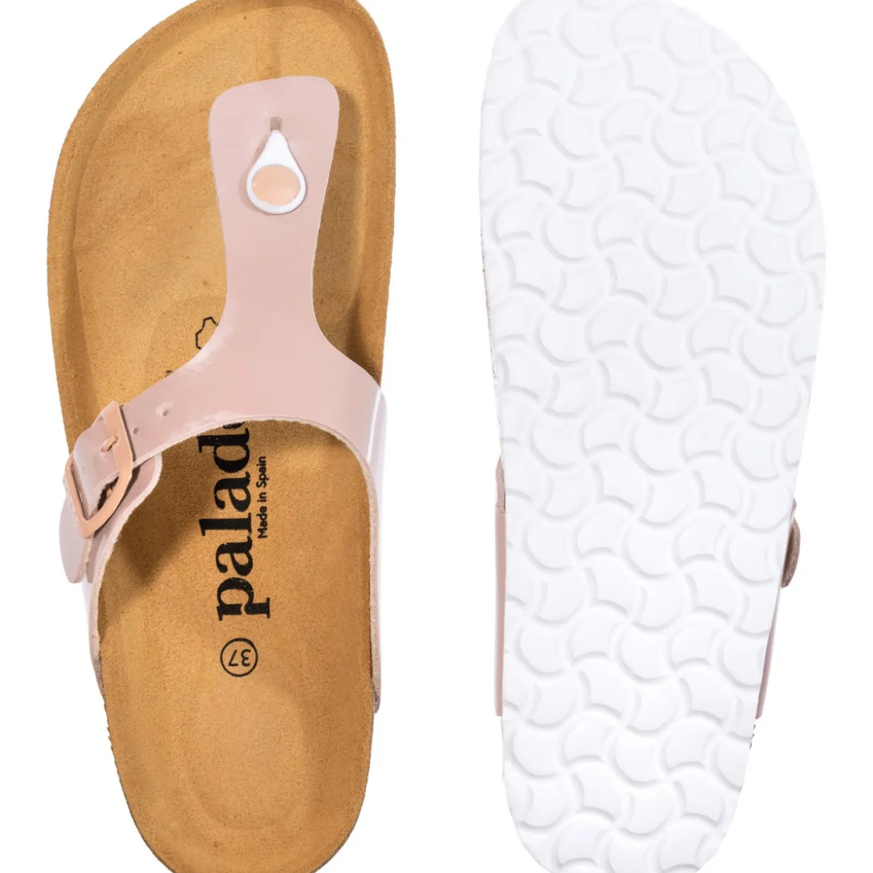 Palado Kos Lack, Zehentrenner, Damen, Rosa/Rosa