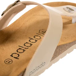 Palado Kos Lack, Zehentrenner, Damen, Cream