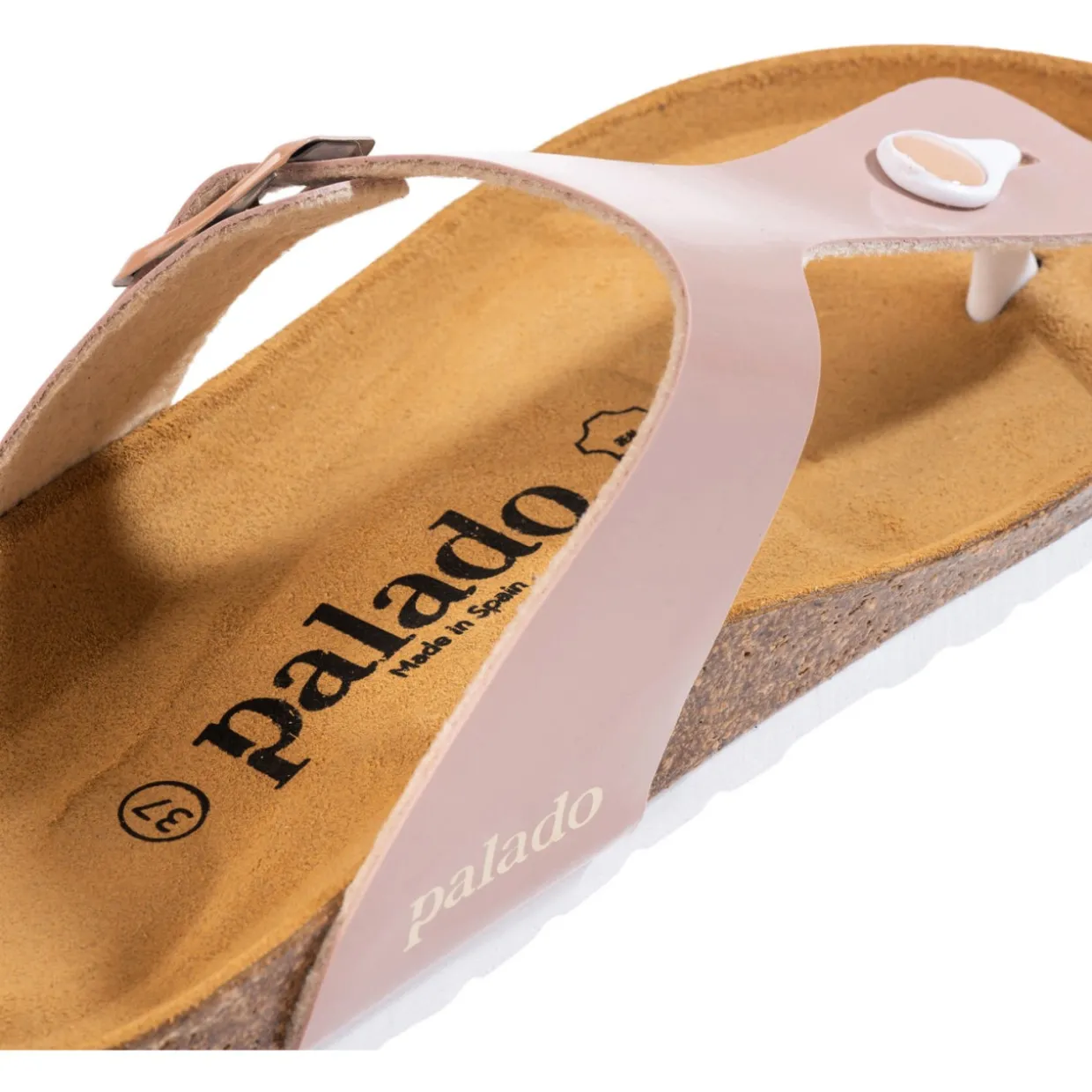 Palado Kos Lack, Zehentrenner, Damen, Rosa/Rosa