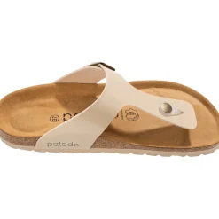 Palado Kos Lack, Zehentrenner, Damen, Cream