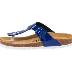 Palado Kos Lack, Zehentrenner, Damen, Blau