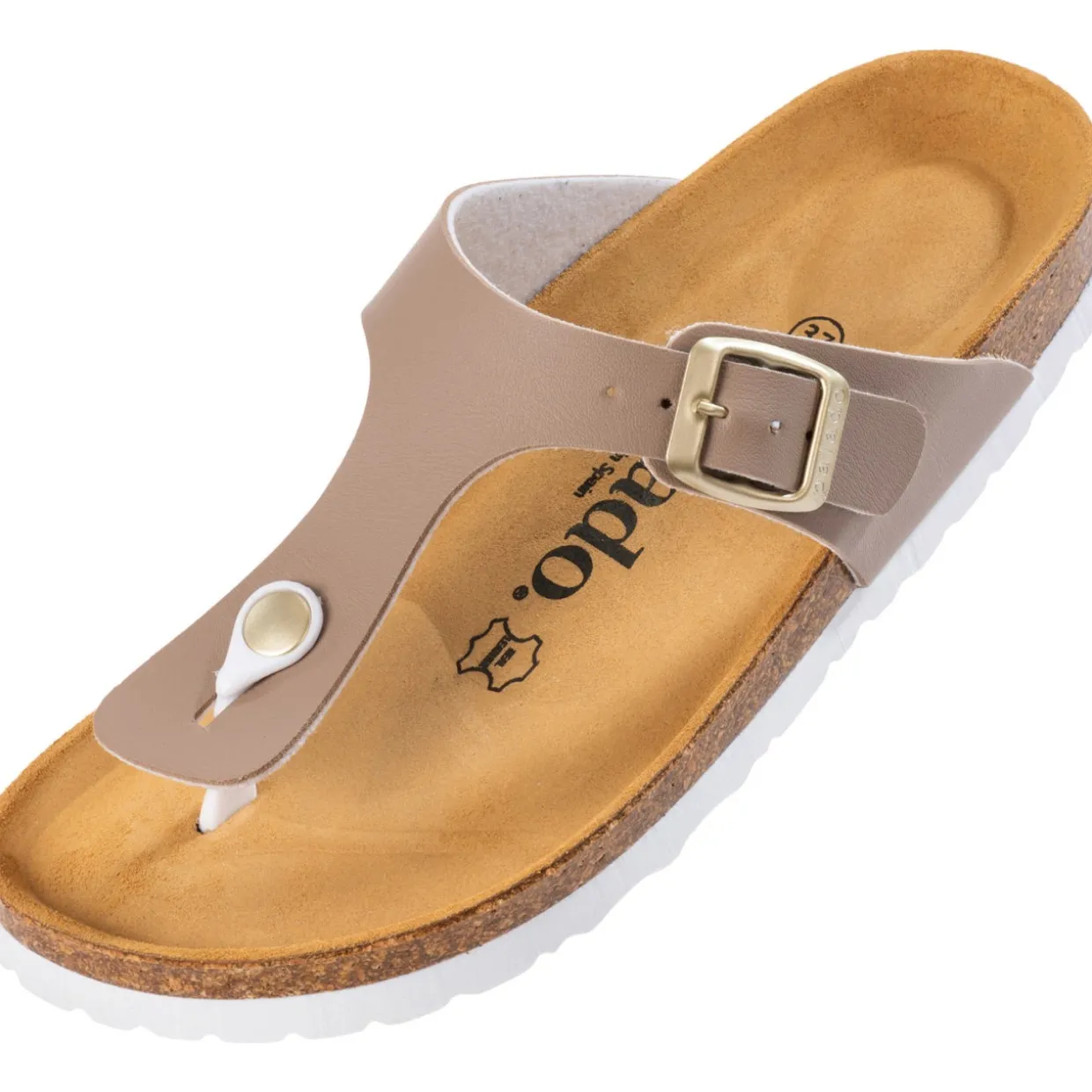 Palado Kos Matt, Zehentrenner, Damen, Beige