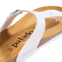 Palado Kos Matt, Zehentrenner, Damen, Weiß/Weiß