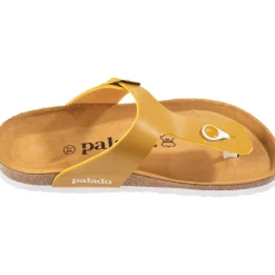 Palado Kos Matt, Zehentrenner, Damen, Senf