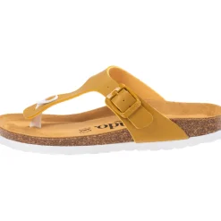 Palado Kos Matt, Zehentrenner, Damen, Senf