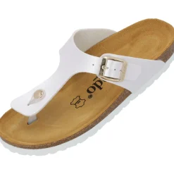 Palado Kos Metallic, Zehentrenner, Damen, Weiß