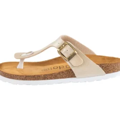 Palado Kos Metallic, Zehentrenner, Damen, Cream