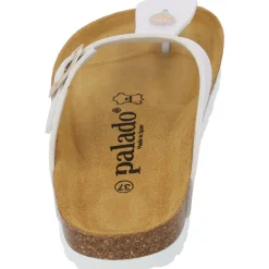 Palado Kos Metallic, Zehentrenner, Damen, Weiß