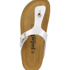 Palado Kos Metallic, Zehentrenner, Damen, Weiß