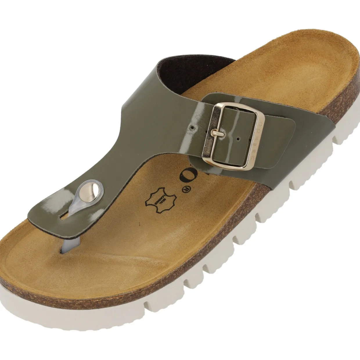 Palado Kos PL Lack, Zehentrenner, Damen, Khaki