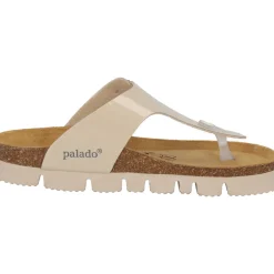 Palado Kos PL Lack, Zehentrenner, Damen, Beige