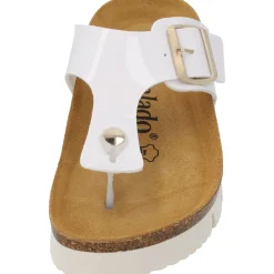 Palado Kos PL Lack, Zehentrenner, Damen, Weiß