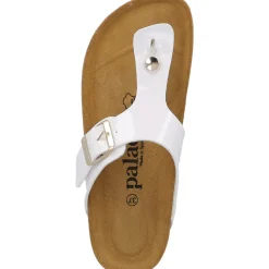 Palado Kos PL Lack, Zehentrenner, Damen, Weiß