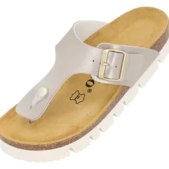Palado Kos PL Metallic, Zehentrenner, Damen, Beige