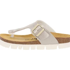 Palado Kos PL Metallic, Zehentrenner, Damen, Beige